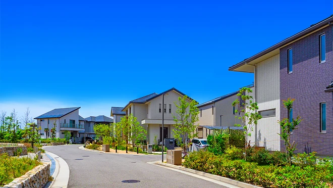 住宅街の写真