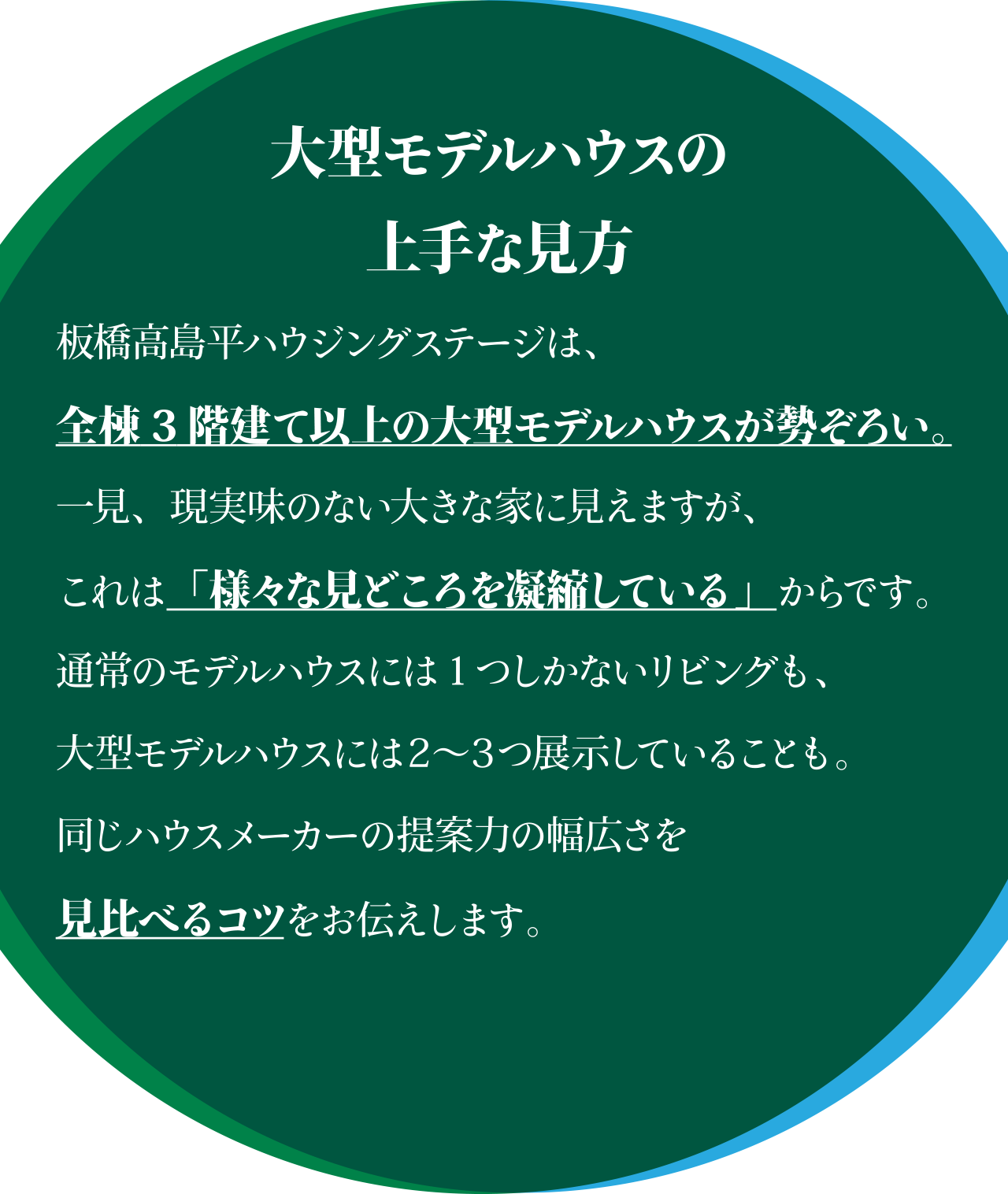大型モデルハウスの上手な見方