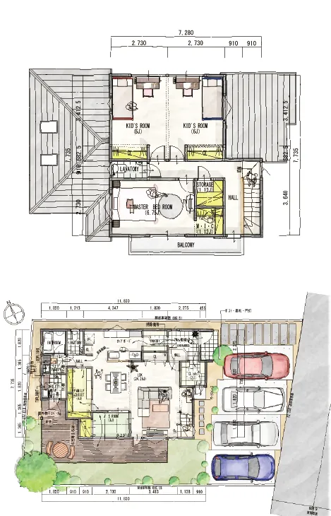 Plan.2 玄関からすぐパントリー！