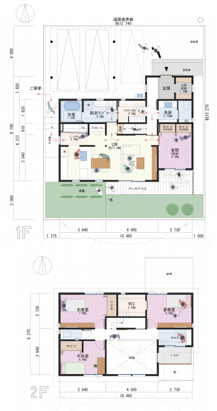 Plan.1 将来同居するかも？2世帯間取り