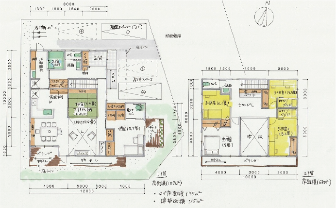 Plan.2 介護を想定した2世帯間取り