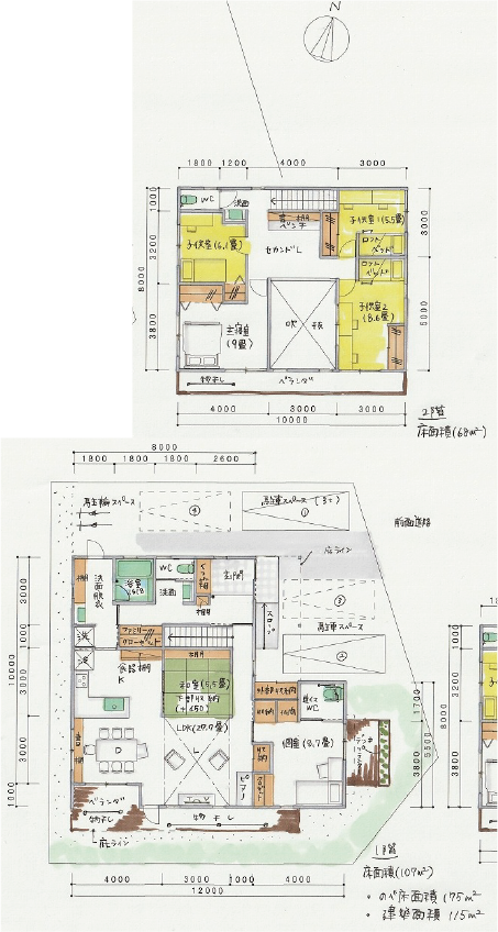 Plan.2 介護を想定した2世帯間取り