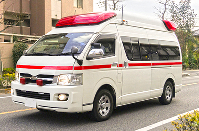 働く車 はしご車 救急車 なりきり撮影体験 住宅展示場 モデルハウスの相模原 古淵ハウジングステージ