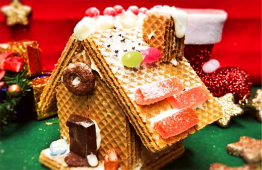クリスマスお菓子の家づくり体験 イベント紹介 住宅展示場 モデルハウスの大宮北ウジングステージ