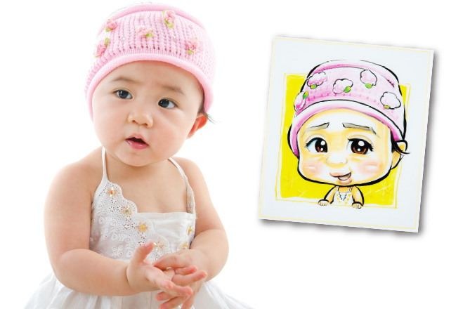 似顔絵プレゼント