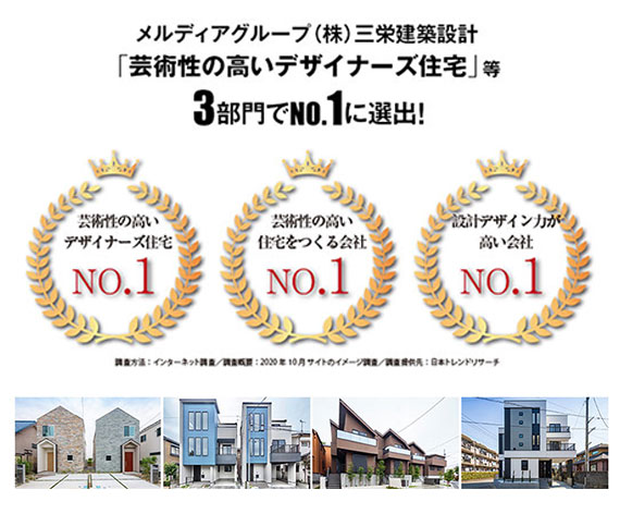 三栄建築設計デザインオフィスの特徴