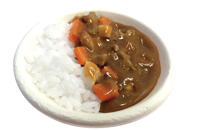 食品サンプルのミニカレーライスづくり