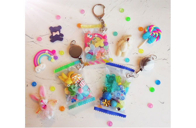 写真:オリジナルリールキーホルダー