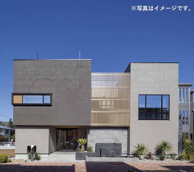 写真：モデルハウスの外観　黒澤工務店