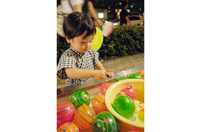 写真:ヨーヨー釣り