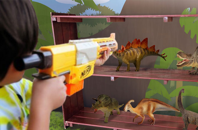 写真：恐竜射的ゲーム