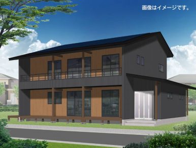 写真：土間のある家外観　福工房