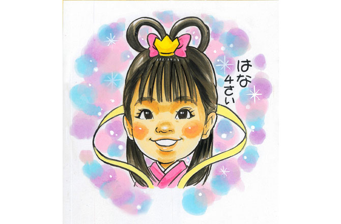 七夕の似顔絵