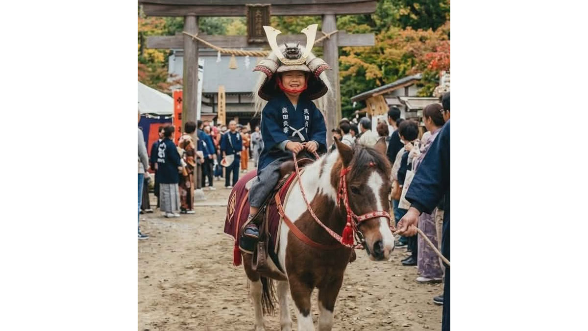 子どもの日特別イベント♪甲冑乗馬体験