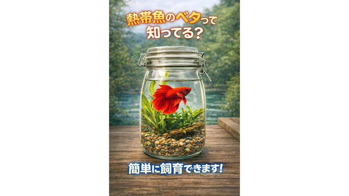 ベタのボトルアクアリウムをつくろう！