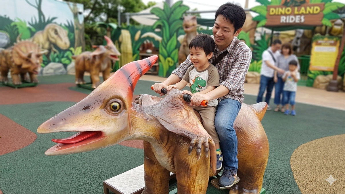 恐竜カートにのろう！