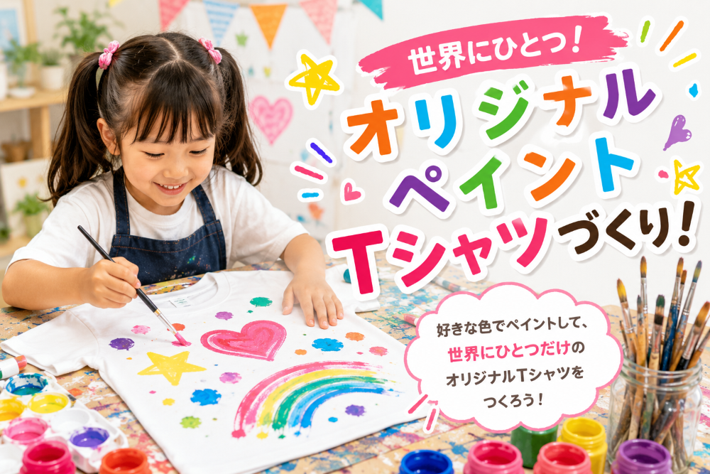 世界にひとつ！オリジナルペイントTシャツづくり_モラージュ菖蒲ハウジングステージ
