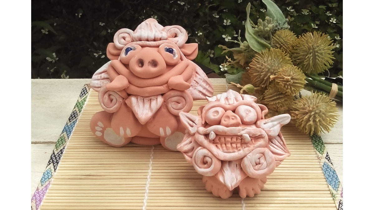 夏休み自由研究ワークショップ　クレイ粘土でシーサーづくり【親子連れ限定！】