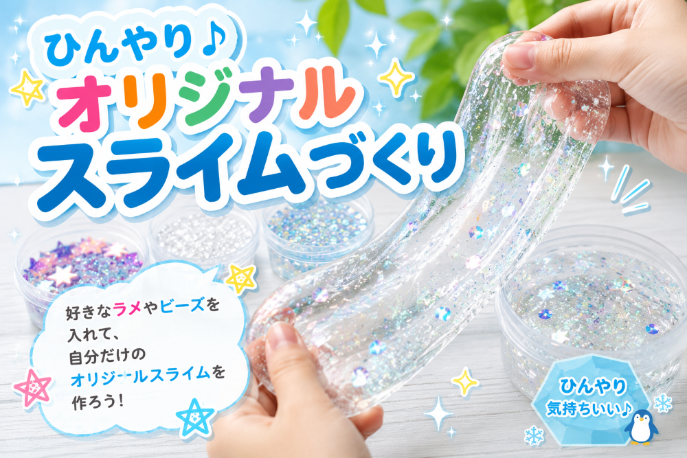 ひんやり♪オリジナルスライムづくり_モラージュ菖蒲ハウジングステージ