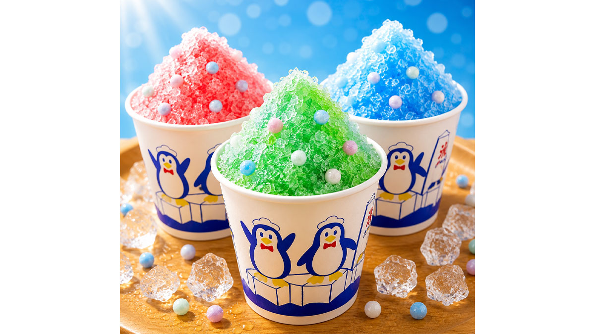 パチパチかき氷サービス