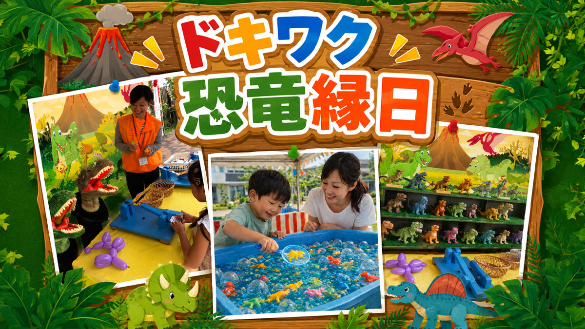 ドキワク恐竜縁日|浦和住宅展示場 Miraizuのイベント情報