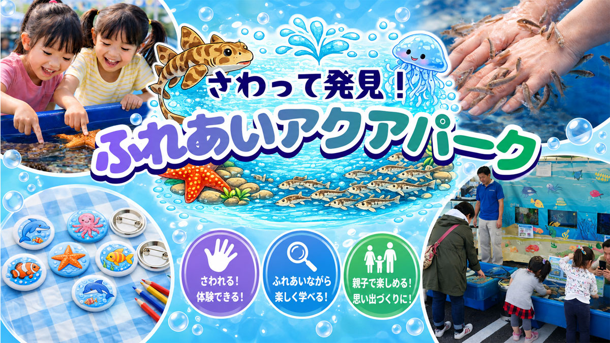 さわって発⾒！ふれあいアクアパーク